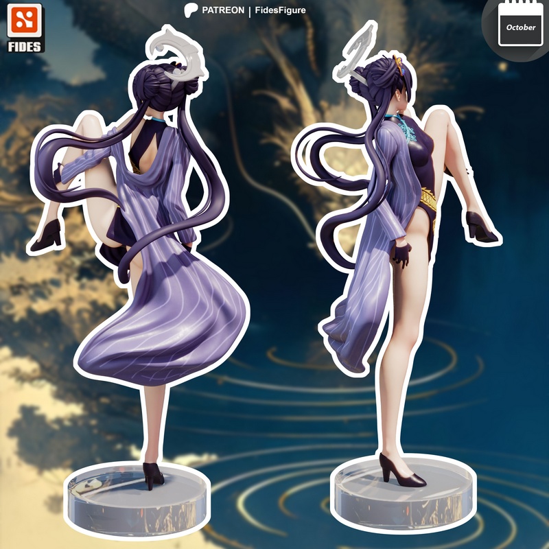 Fides Figure - 赛博朋克蓝档案 - 赛博之眼|Fides Figure – Kisaki – Blue Archive – 3D Print Model