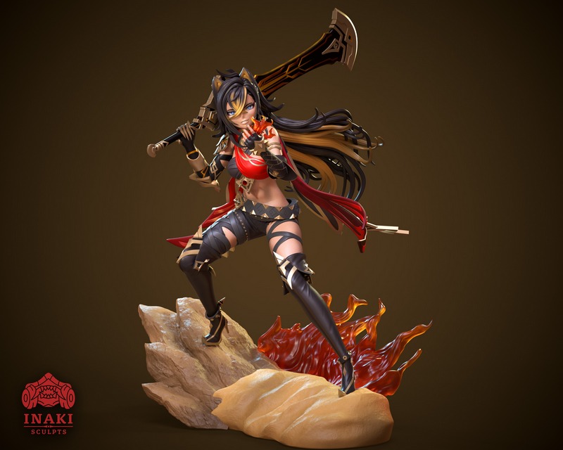 Inaki匠心雕琢——Dehya——原神3D打印模型|Inaki Sculpts – Dehya – Genshin Impact – 3D Print Model