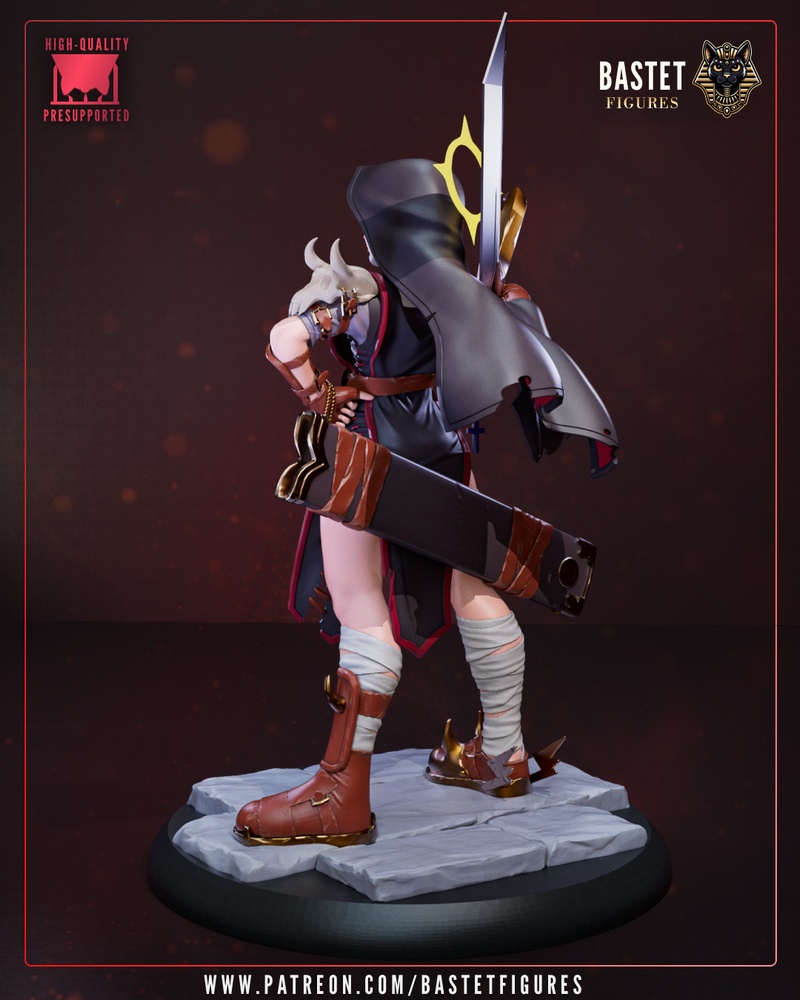 Bastet系列刺客修女3D打印模型|Bastet Figures – Assassin Nun – 3D Print Model