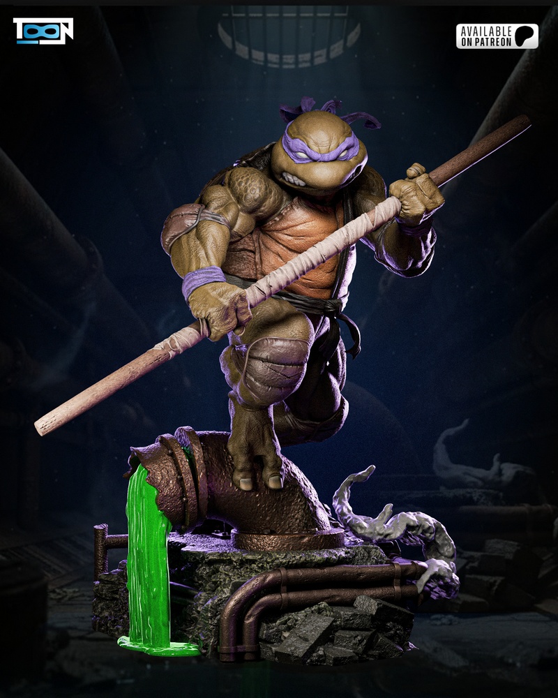 Toon Studios旗下TMNT Donatello 3D打印模型|Toon Studios – Donatello TMNT – 3D Print Model