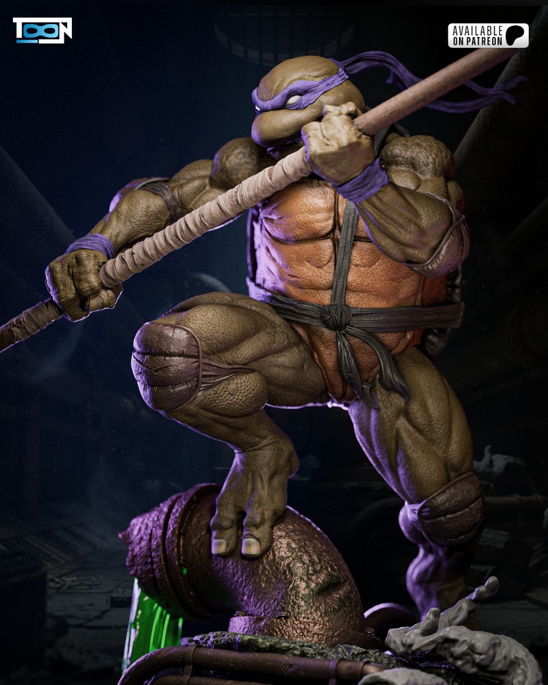 Toon Studios旗下TMNT Donatello 3D打印模型|Toon Studios – Donatello TMNT – 3D Print Model