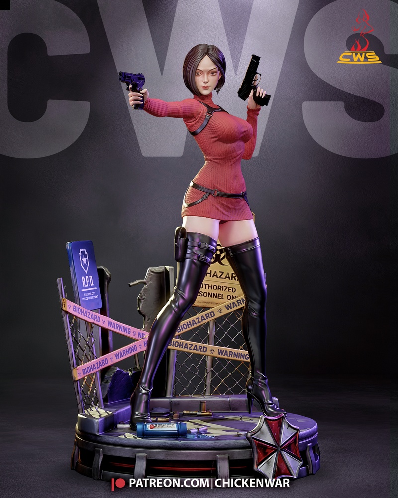 CW Studio - 亚达·汪 - 3D打印模型|CW Studio – Ada Wong – 3D Print Model