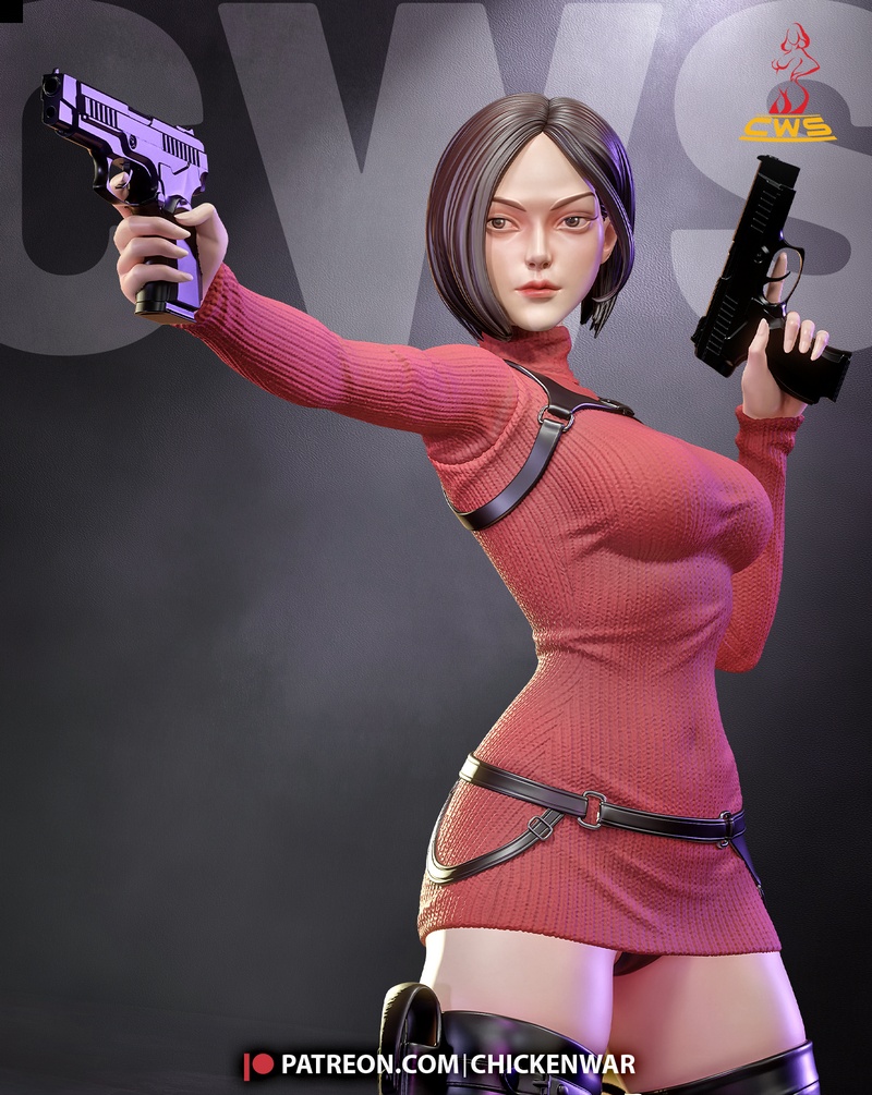 CW Studio - 亚达·汪 - 3D打印模型|CW Studio – Ada Wong – 3D Print Model