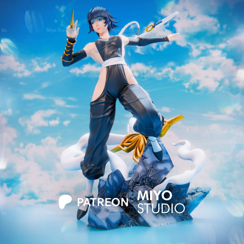 Miyo Studio旗下3D打印模型：《BLEACH》凤蝶角色模型|Miyo Studio – Soi Fong – Bleach – 3D Print Model