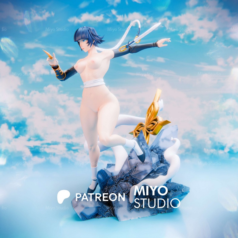 Miyo Studio旗下3D打印模型：《BLEACH》凤蝶角色模型|Miyo Studio – Soi Fong – Bleach – 3D Print Model