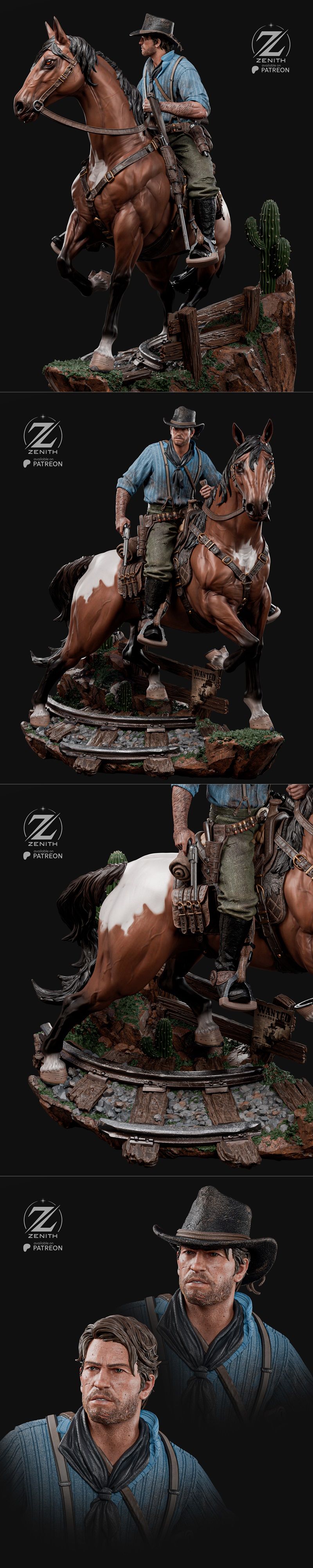 Zenith Studios旗下《Arthur与Morgan》3D打印模型 STL|Zenith Studios – Arthur – Morgan – 3D Print Model STL