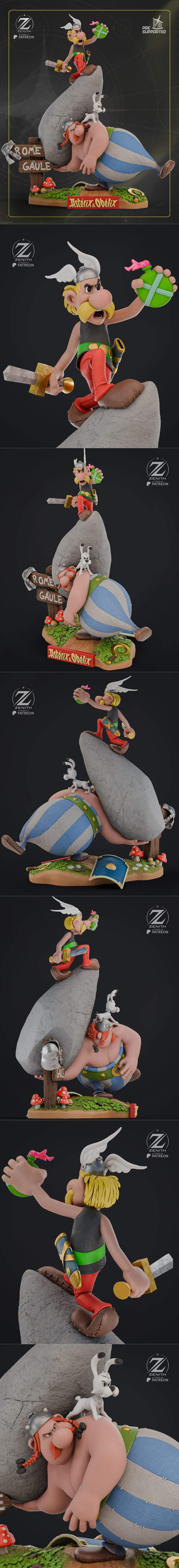 Zenith Studios - 《阿斯特里克斯与奥贝利克斯》3D打印模型|Zenith Studios – Asterix and Obelix – 3D Print Model STL