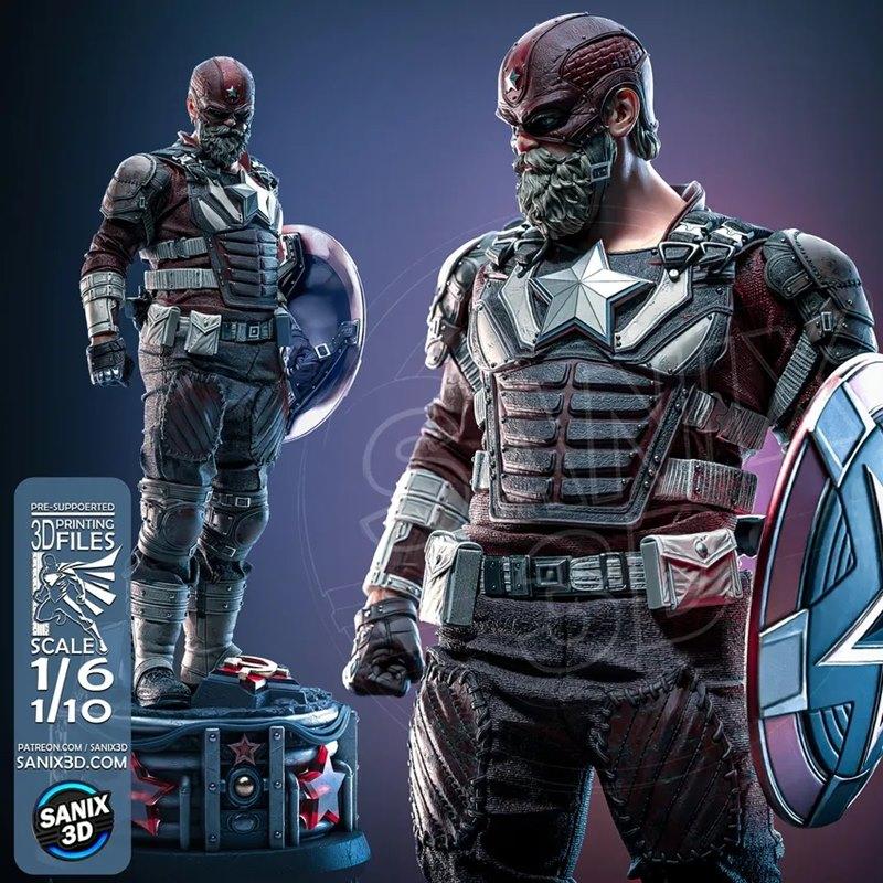 Sanix – 红色卫士 – 3D打印模型|Sanix – 红色卫士 – 3D 打印模型 STL