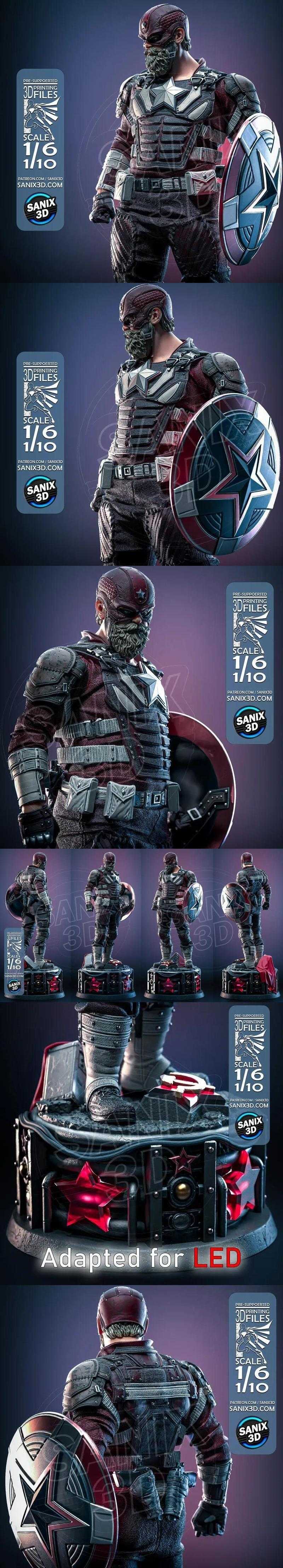 Sanix – 红色卫士 – 3D打印模型|Sanix – 红色卫士 – 3D 打印模型 STL