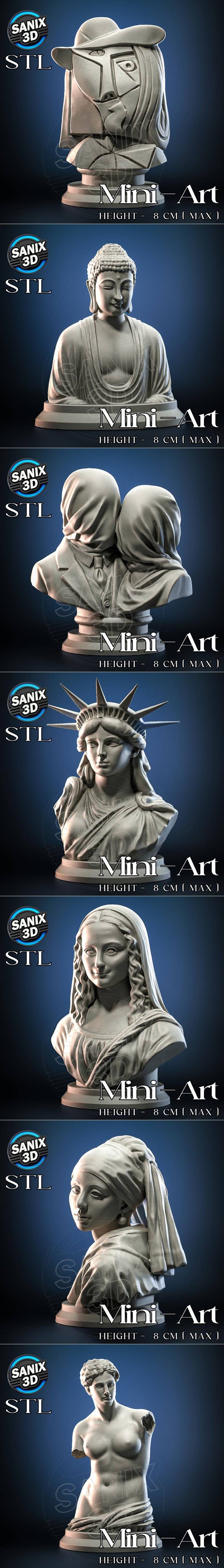 Sanix迷你艺术2026年2月系列15款3D打印模型套装|Sanix – 迷你艺术 – 2026年2月系列 – 15款模型套装 – 3D打印模型STL