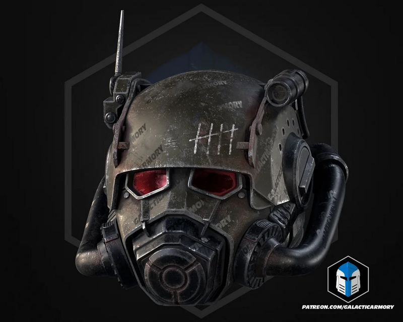 银河军械库 – NCR动力装甲头盔 – 3D打印模型|银河军械库 – NCR动力装甲头盔 – 3D打印模型