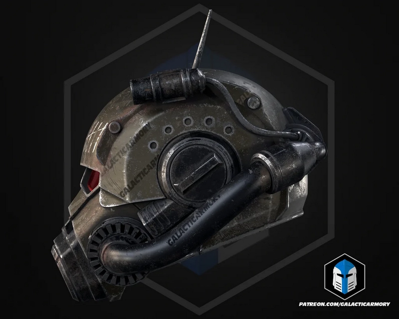 银河军械库 – NCR动力装甲头盔 – 3D打印模型|银河军械库 – NCR动力装甲头盔 – 3D打印模型