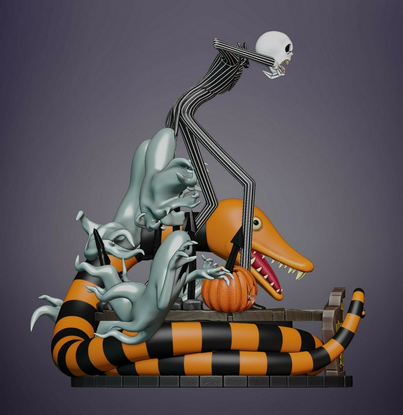 《圣诞夜惊魂》杰克·斯凯灵顿3D打印模型|杰克·斯凯灵顿——《圣诞夜惊魂》——3D打印模型