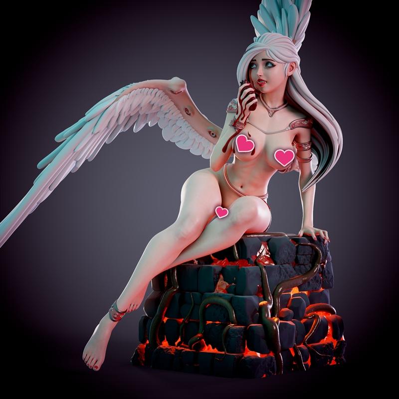 Chagarin - 亚德利 - 落难天使 3D打印模型|Chagarin – Adele – fallen angel – 3D Print Model STL