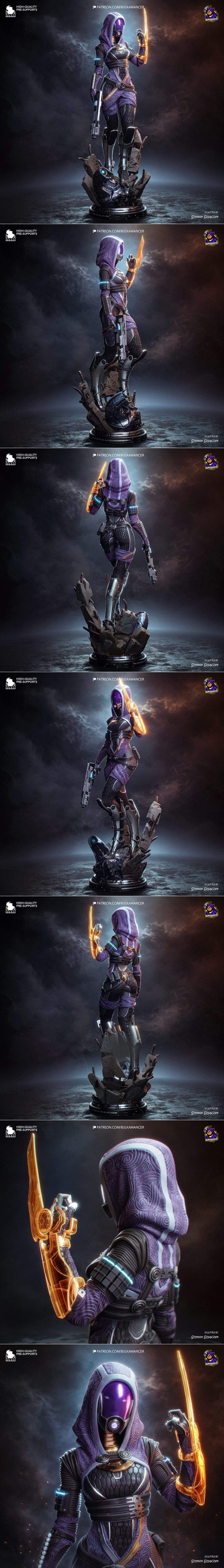Bulkamancer雕刻 – 泰利（质量效应）– 3D打印模型|Bulkamancer Sculpts – Tali (Mass Effect) – 3D Print Model STL
