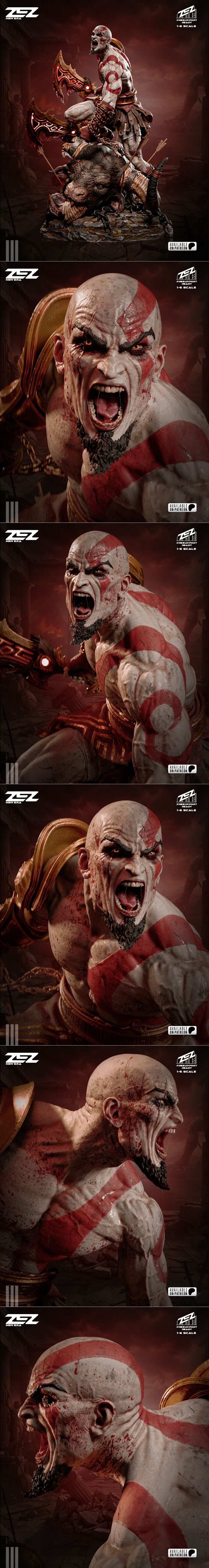 ZEZ工作室 - 克拉托新作 - 3D打印模型|ZEZ Studio – Kratos New – 3D Print Model STL