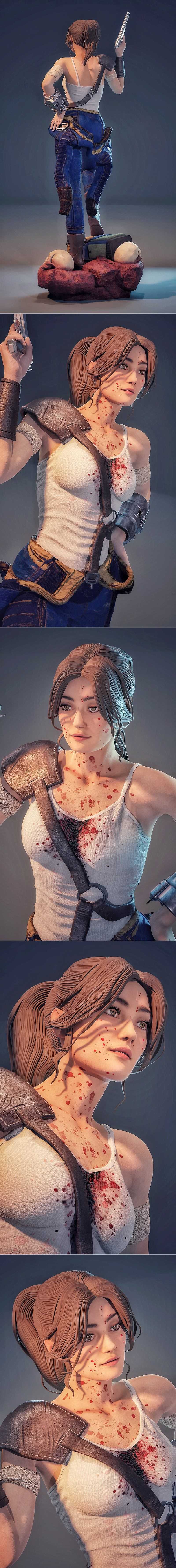 MCM3D - 《洛欧-坠落》Lucy角色3D打印模型|MCM3D – Loo-C Falling Out – FALLOUT LUCY – 3D Print Model STL