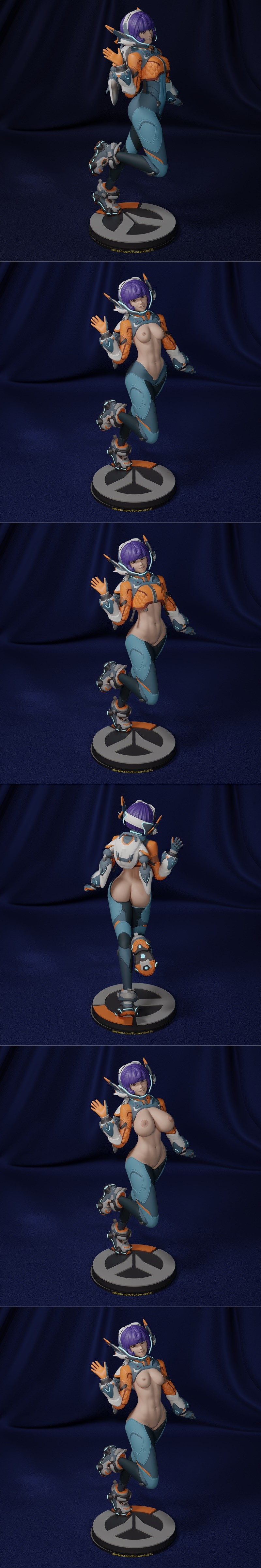 Overwatch杰诺斯 3D打印模型|Funservice – Juno from Overwatch – 3D Print Model STL