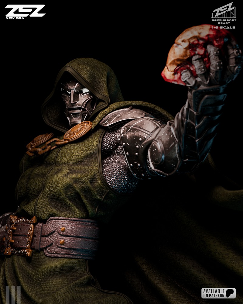 ZEZ工作室 3D打印模型 末日博士|ZEZ Studio – Doctor Doom – 3D Print Model