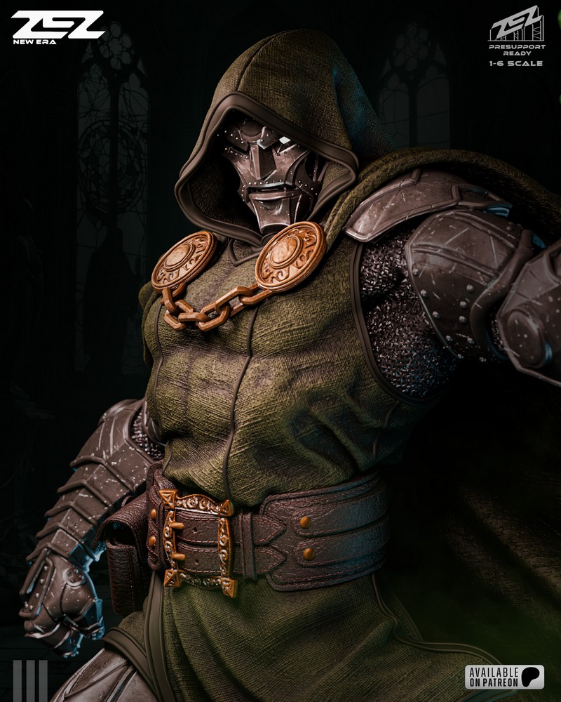 ZEZ工作室 3D打印模型 末日博士|ZEZ Studio – Doctor Doom – 3D Print Model