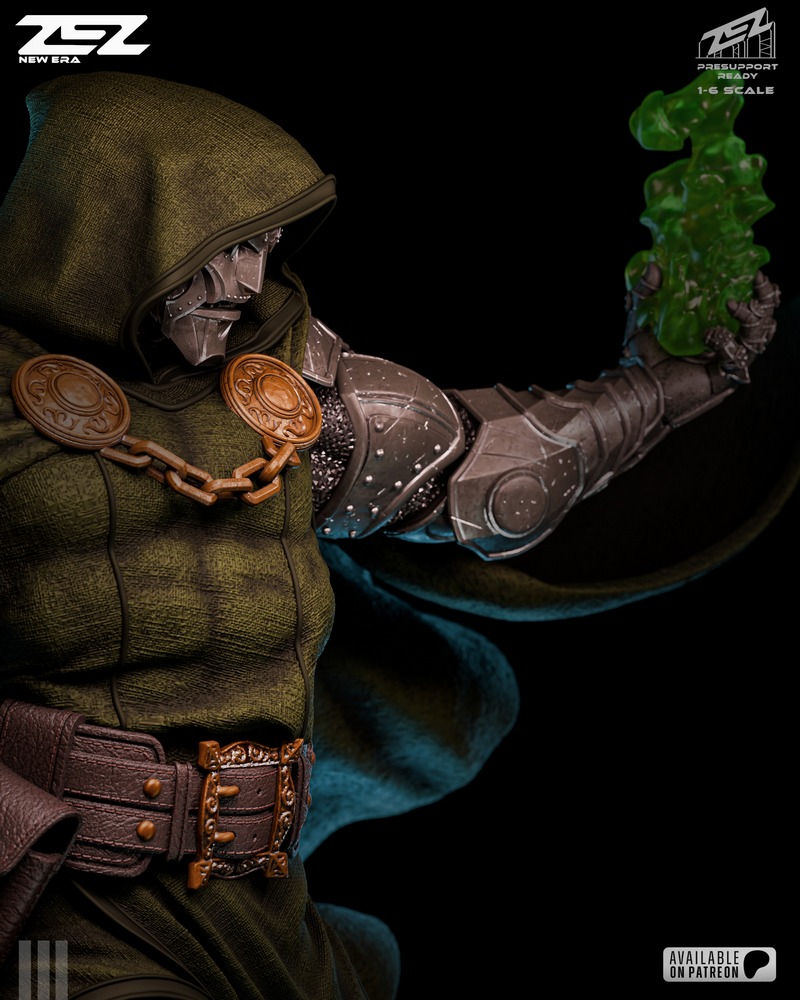 ZEZ工作室 3D打印模型 末日博士|ZEZ Studio – Doctor Doom – 3D Print Model