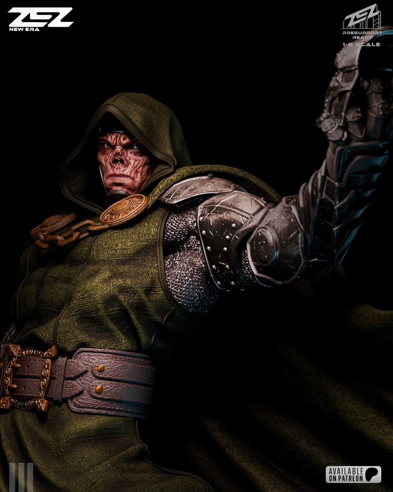 ZEZ工作室 3D打印模型 末日博士|ZEZ Studio – Doctor Doom – 3D Print Model