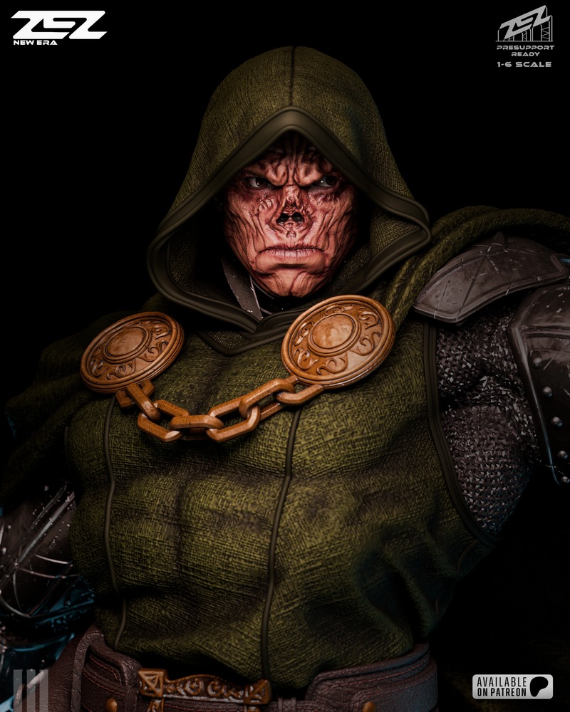 ZEZ工作室 3D打印模型 末日博士|ZEZ Studio – Doctor Doom – 3D Print Model