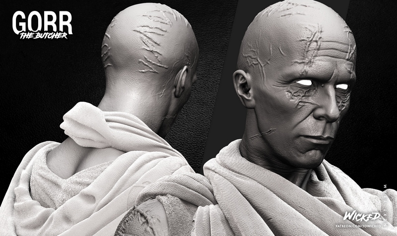 WICKED - Gorr - 3D打印模型|WICKED – Gorr Skulpture – 3D Print Model