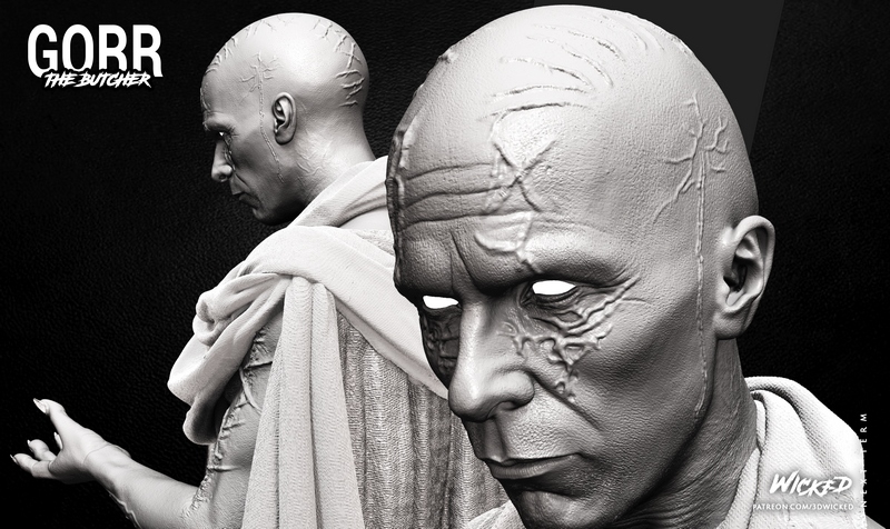 WICKED - Gorr - 3D打印模型|WICKED – Gorr Skulpture – 3D Print Model
