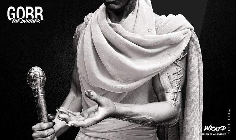 WICKED - Gorr - 3D打印模型|WICKED – Gorr Skulpture – 3D Print Model