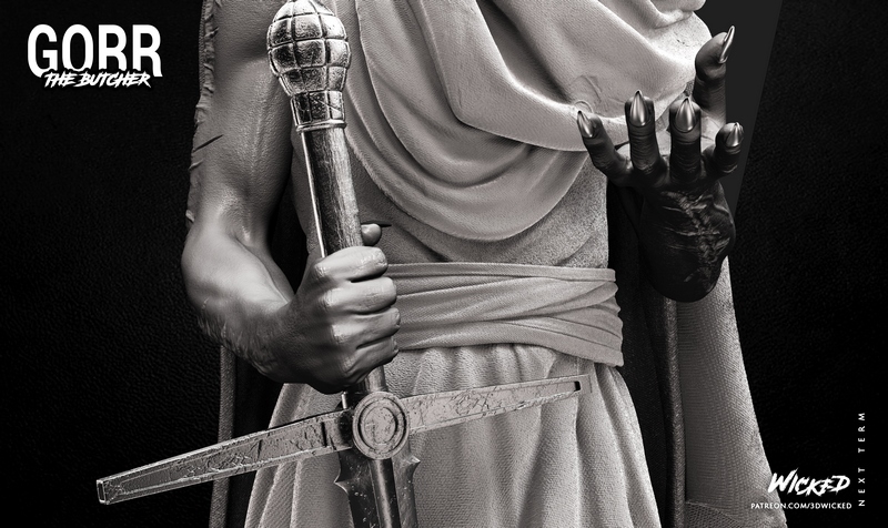 WICKED - Gorr - 3D打印模型|WICKED – Gorr Skulpture – 3D Print Model