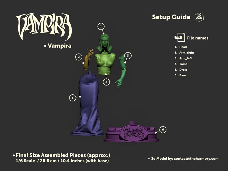 Vampira 3D打印模型|Vampira – 3D Print Model