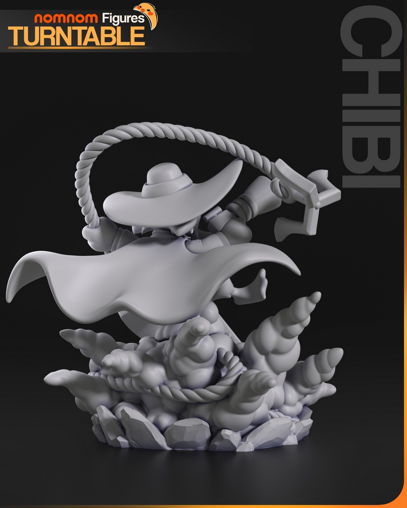 Chibi暗黑鸭3D打印模型|NomNom Figures – Chibi Darkwing Duck – 3D Print Model