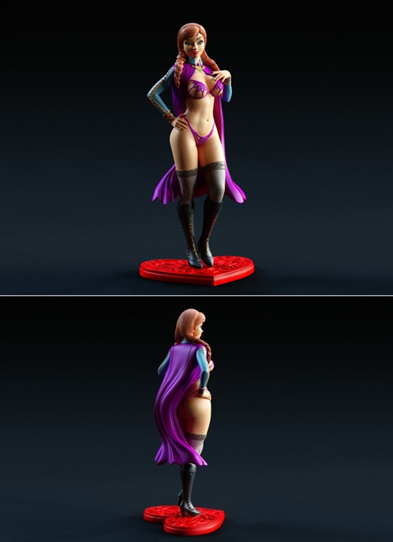 安娜 - 冰雪奇缘 - 3D打印模型|Anna – Frozen – 3D Print Model STL