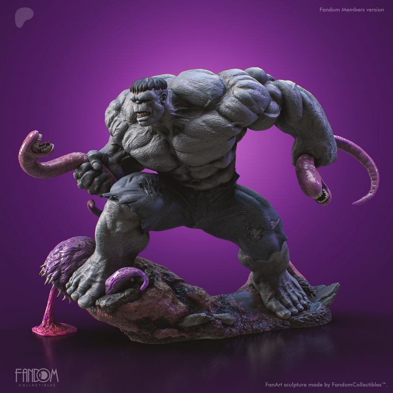3D打印模型：无敌浩克|Fandom Collectibles – The Incredible Hulk – 3D Print Model