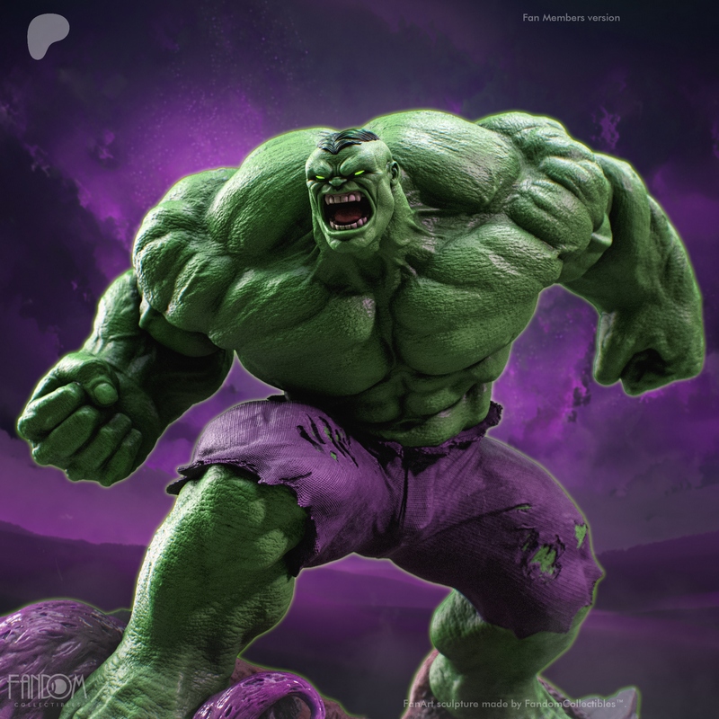 3D打印模型：无敌浩克|Fandom Collectibles – The Incredible Hulk – 3D Print Model