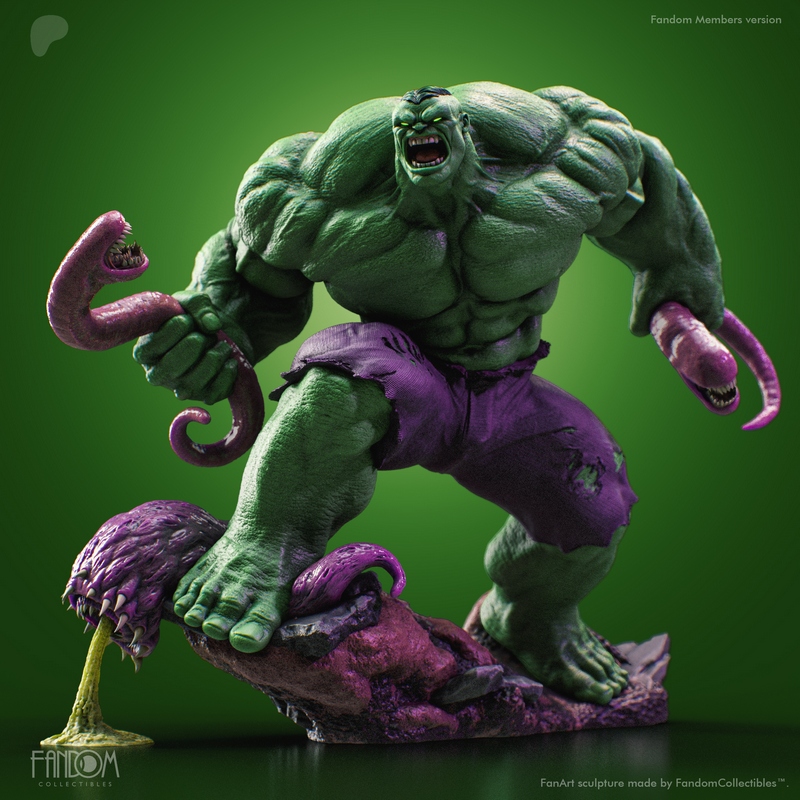3D打印模型：无敌浩克|Fandom Collectibles – The Incredible Hulk – 3D Print Model