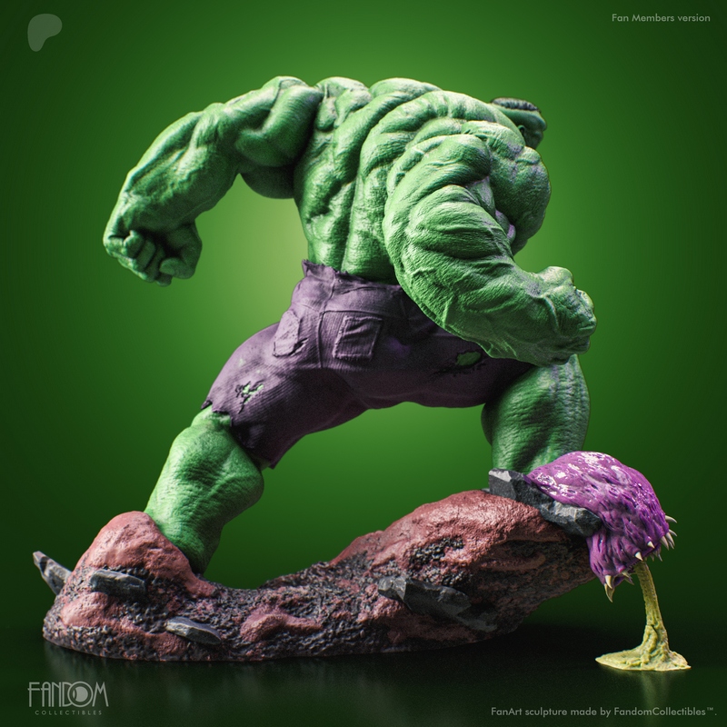 3D打印模型：无敌浩克|Fandom Collectibles – The Incredible Hulk – 3D Print Model