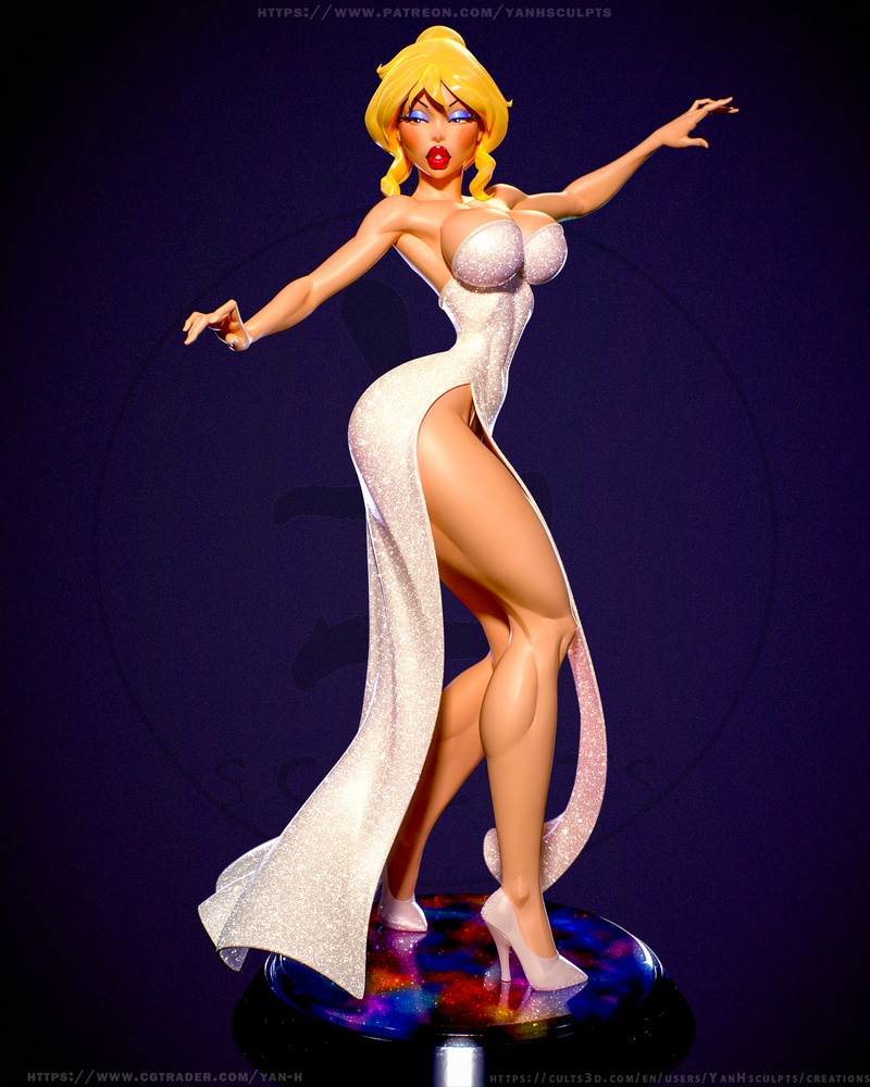 Yan-H出品 | 《Cool World》3D打印模型 | Holli Would角色复刻|Yan-H – Cool World – Holli Would – 3D Print Model