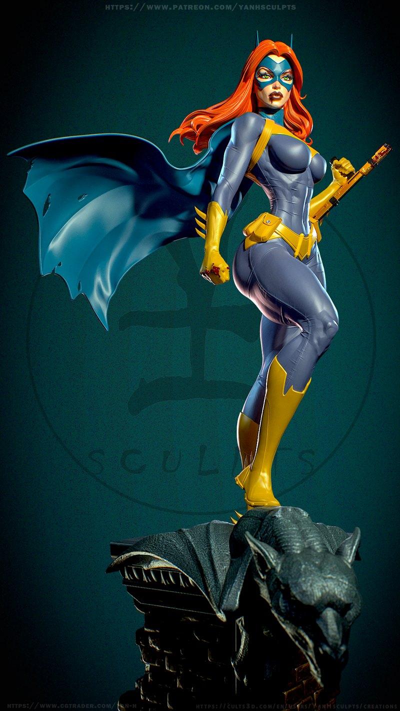 Yan-H工作室 3D打印模型 巴芭拉·戈登（蝙蝠女孩）|Yan-H – DC – Batgirl (Barbara Gordon) – 3D Print Model STL