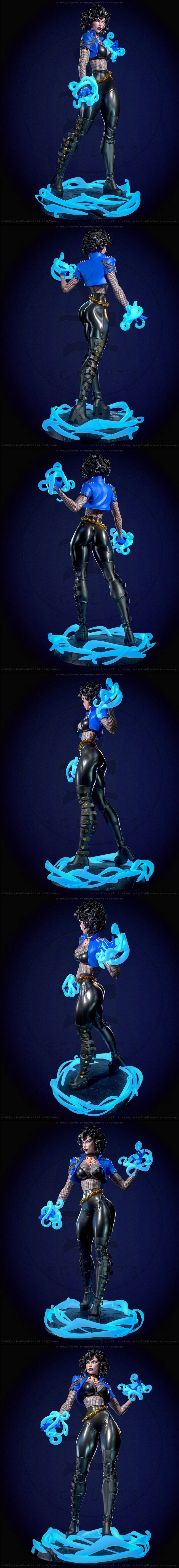 Yan-H工作室 3D打印模型 Zatanna|Yan-H – DC – Zatanna – 3D Print Model STL