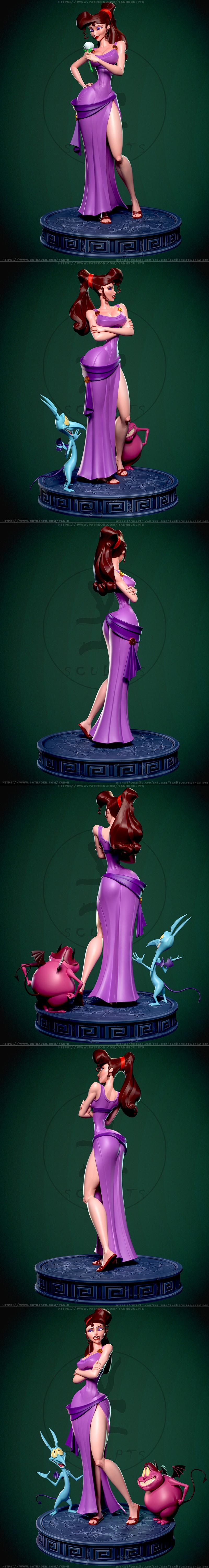 Yan-H工作室 | 赫尔克里特3D打印模型|Yan-H – Hercules – Meg – 3D Print Model STL