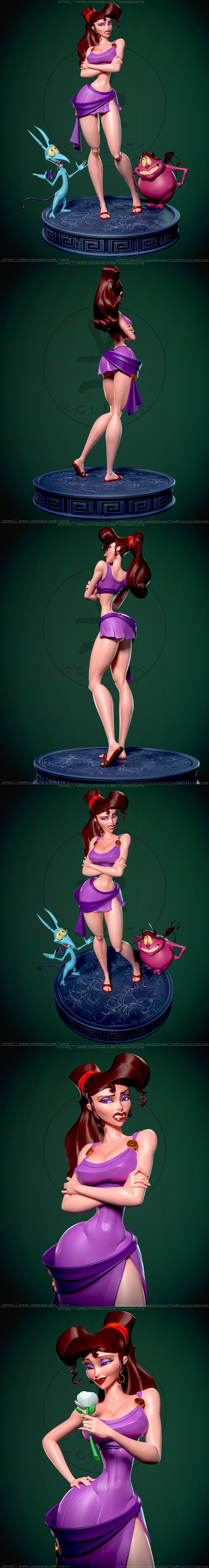 Yan-H工作室 | 赫尔克里特3D打印模型|Yan-H – Hercules – Meg – 3D Print Model STL