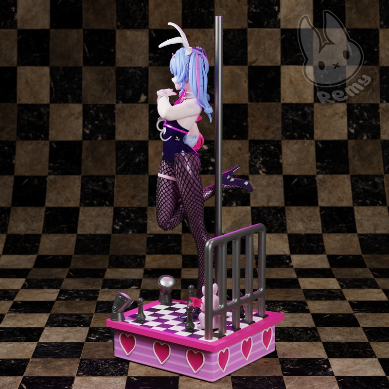 Remy打造的兔柱造型Miku 3D打印模型|Remy Sculpts – Rabbit Pole – Hatsune Miku – 3D Print Model