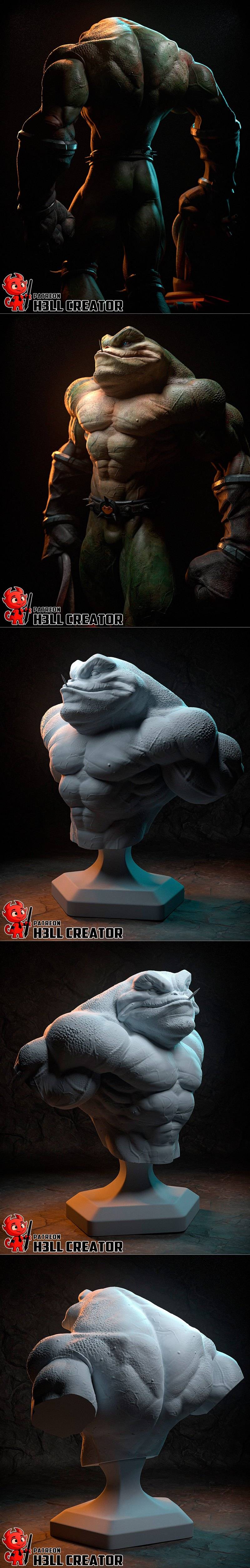 Zitz 3D打印模型：H3LL Creator角色造型设计|h3LL creator – Zitz – 3D Print Model STL