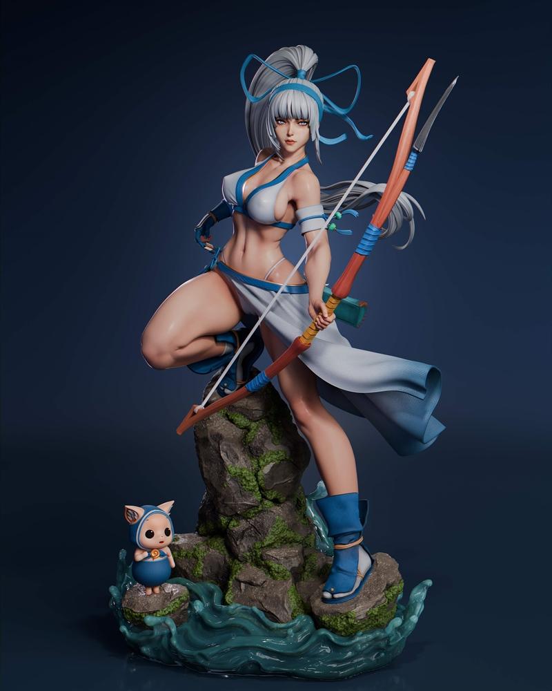 Abe3D - Mina Majikina - 魔法少女模型3D打印版|Abe3D – Mina Majikina – 3D Print Model STL