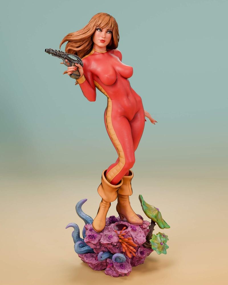 Abe3D - 巴巴拉拉 - 3D打印模型|Abe3D – Barbarella – 3D Print Model STL