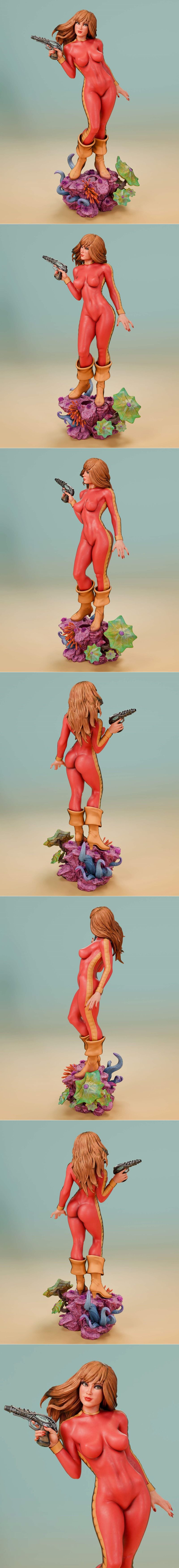 Abe3D - 巴巴拉拉 - 3D打印模型|Abe3D – Barbarella – 3D Print Model STL