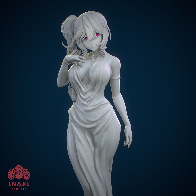 Inaki匠心打造——圣路易斯奢华风——《Azur Lane》3D打印模型|Inaki Sculpts – St. Louis Luxury – Azur Lane – 3D Print Model