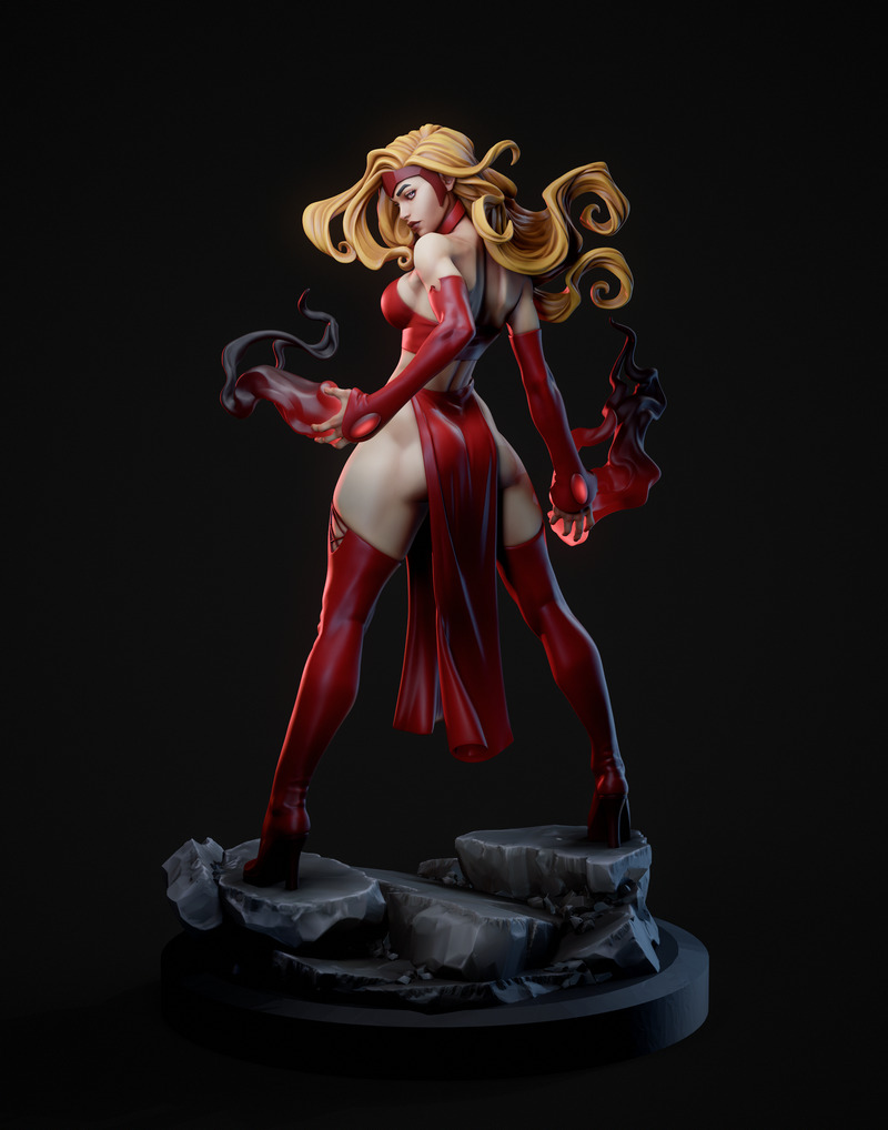 猩红女巫 3D打印模型|Scarlet Witch – 3D Print Model